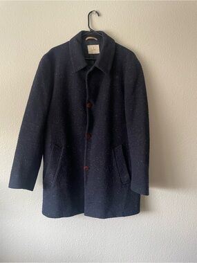 La Paz Speckled Wool Overcoat